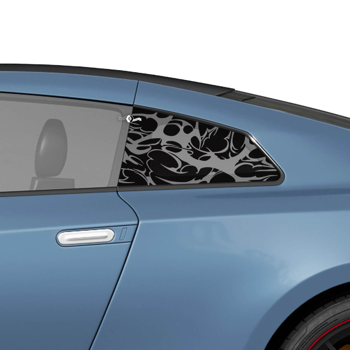 Kit de calcomanía de rayas de gráficos a cuadros laterales para Nissan GT-R
