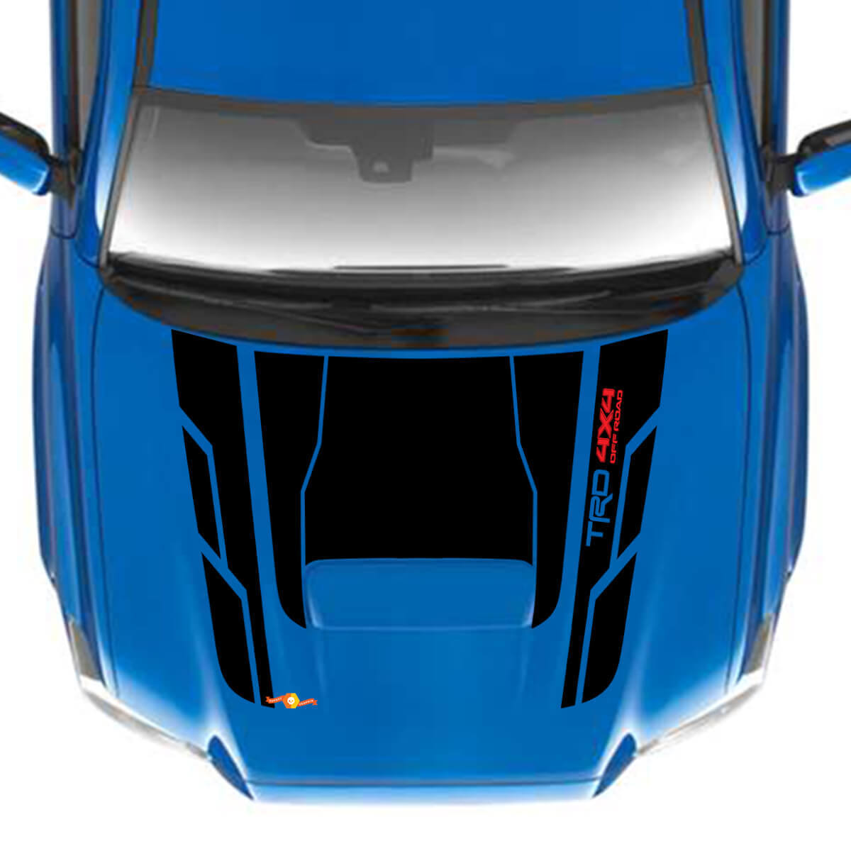 TRD 4x4 Pegatinas de calcomanía de vinilo de capucha fuera de carretera para Toyota Tacoma
