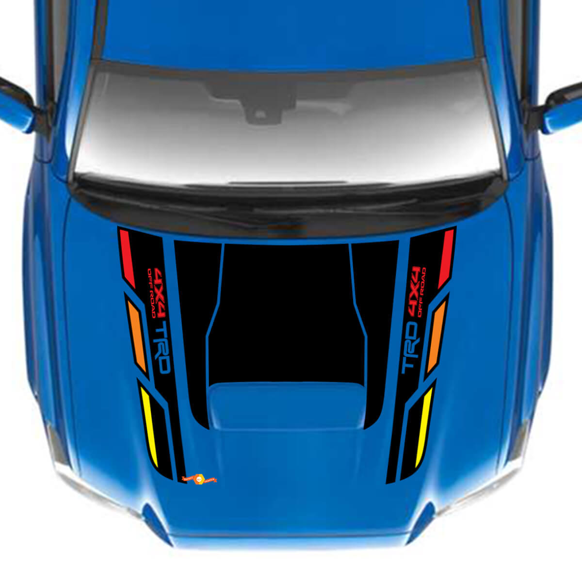 TRD 4x4 Pegatinas de calcomanía de vinilo de capucha fuera de carretera para Toyota Tacoma
