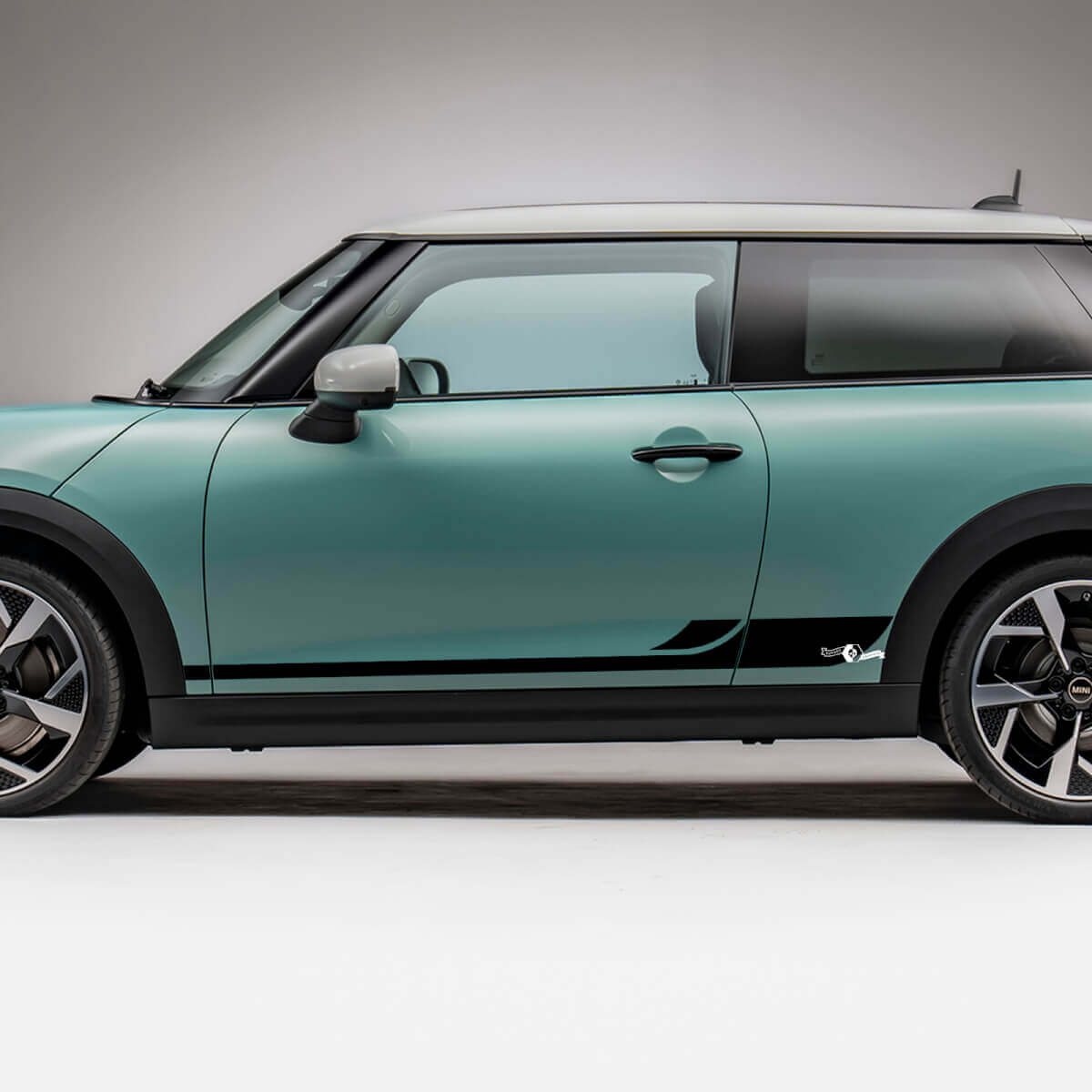 Decal de gráficos de rayas de carreras laterales para Mini Cooper S
