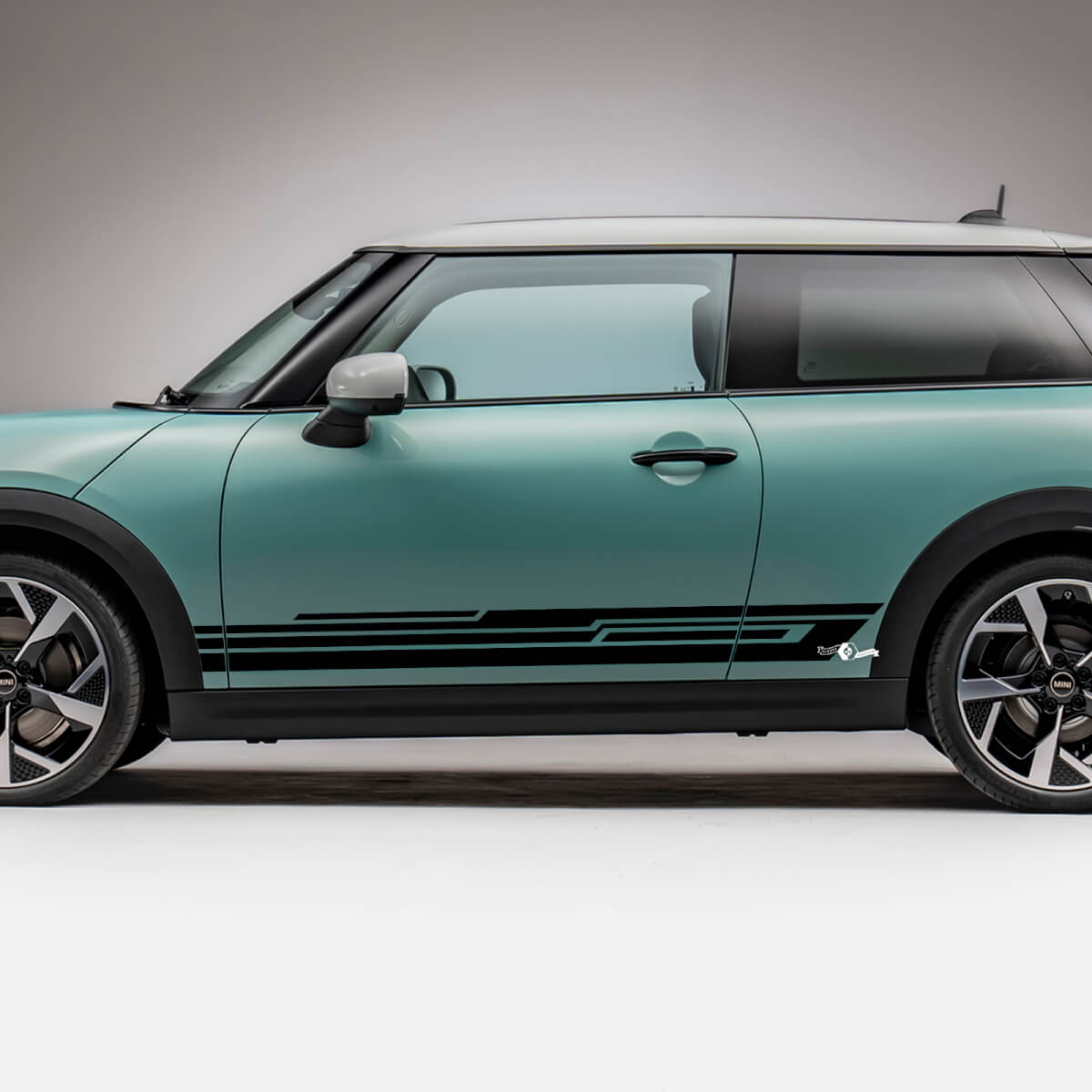 Decal de gráficos de rayas de carreras laterales para Mini Cooper S
