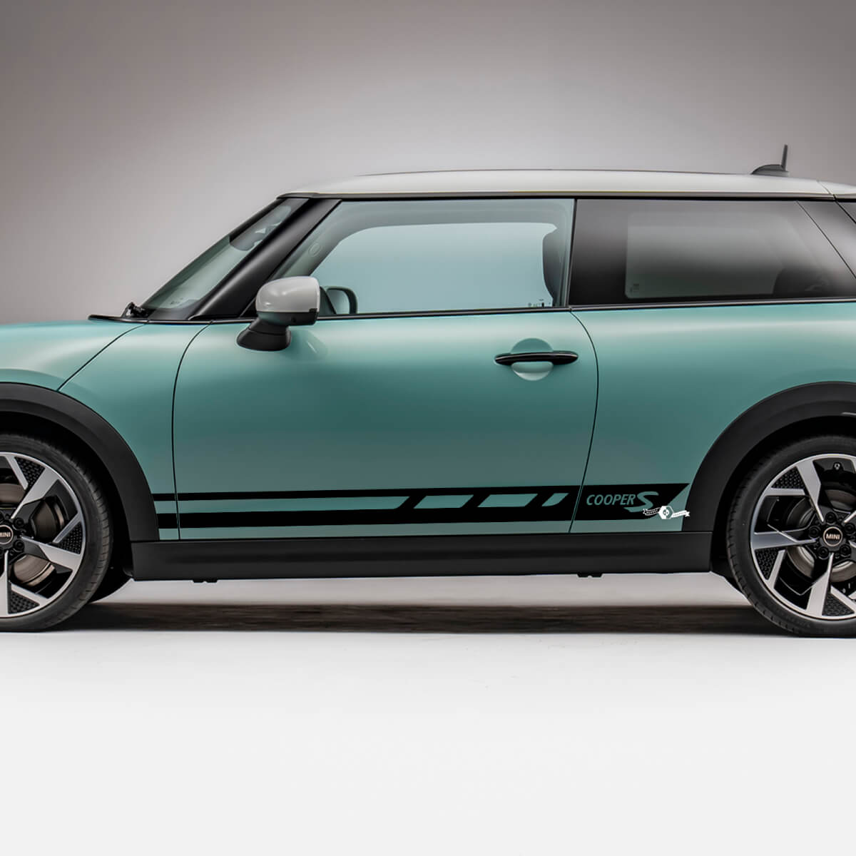 Decal de gráficos Side Racing Cooper S Stripes para Mini Cooper S
