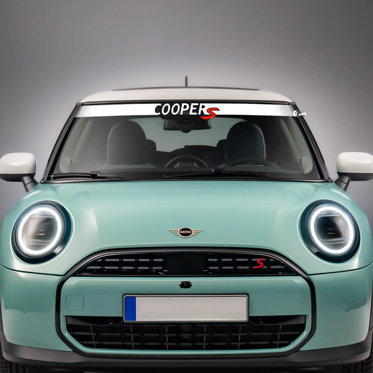 Wandshield Cooper S Vinyl Graphics Decal Sticker para Mini Cooper S
