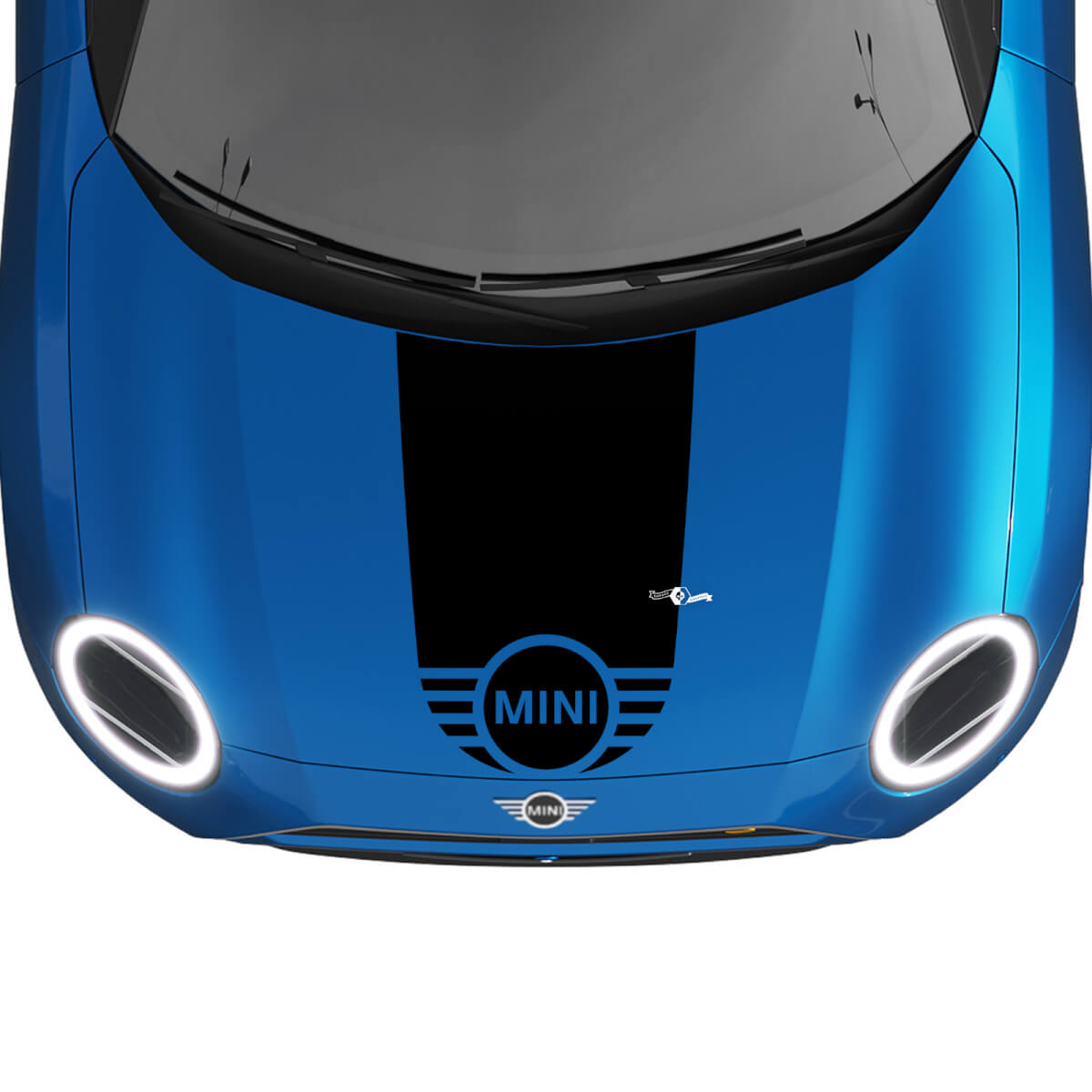 Mini Hood Racing Central Stripe Rally Decal Graphics Sticker para Mini Cooper
