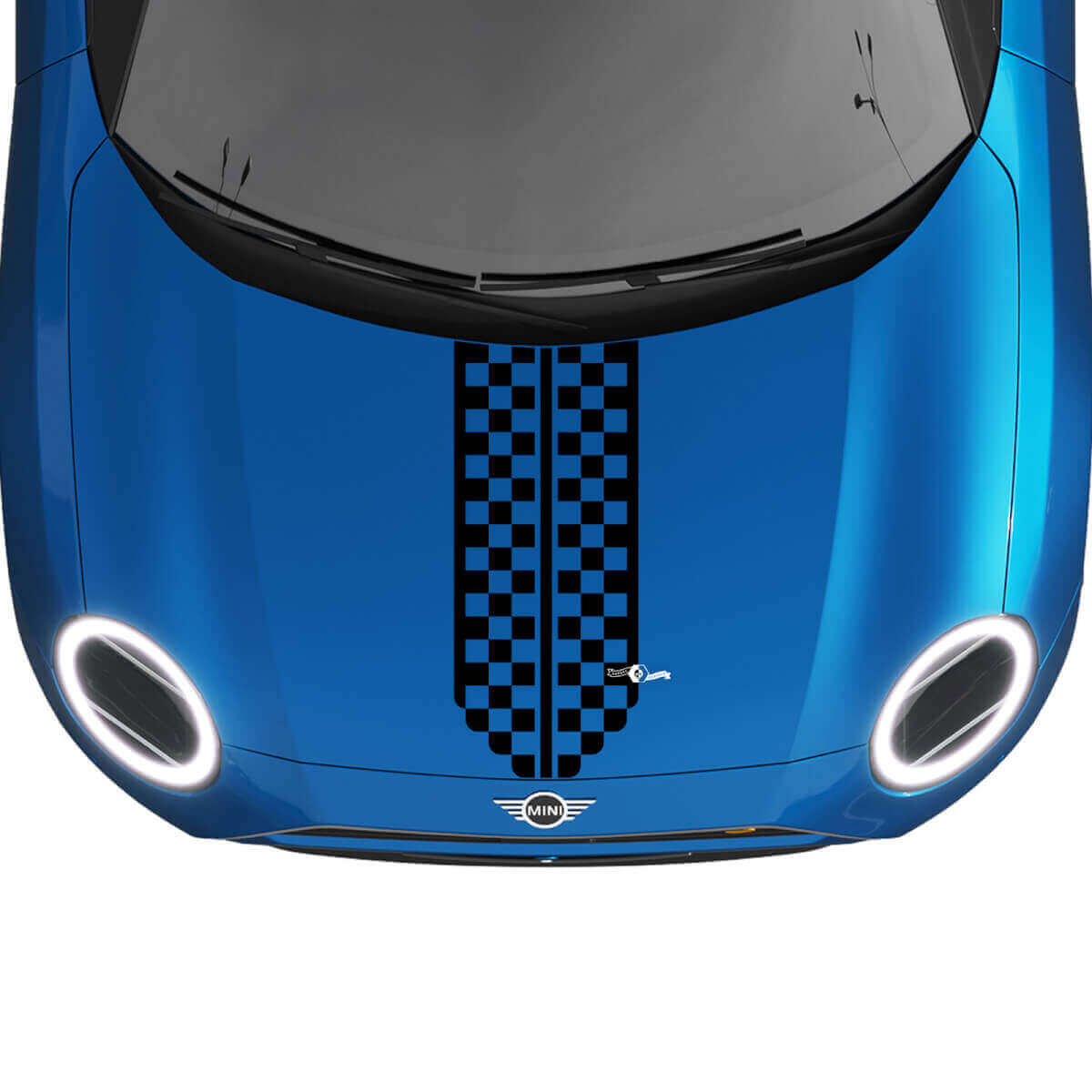 Mini Hood Racing Central Stripe Rally Decal Graphics Sticker para Mini Cooper
