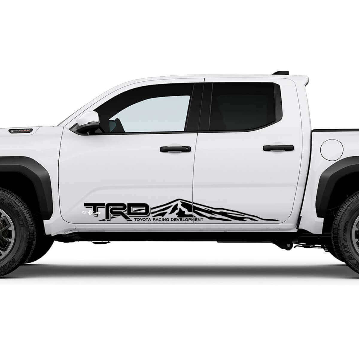 Calcomanías de paneles laterales tipo faldón para puerta con diseño de montañas TRD off Road para Toyota Tacoma 4ª generación