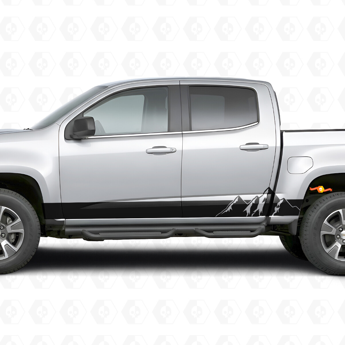 Tiras Vinílicas para Puerta y Panel de Estribo Alpine Ridge para Chevrolet Colorado 2ª Gen 2015-2022