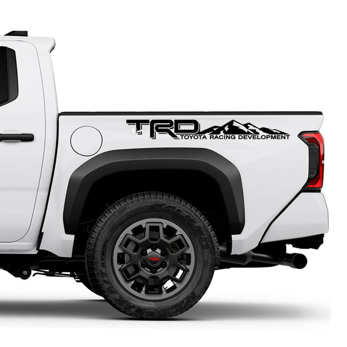 Calcomanías de TRD Off Road Mountains Bedside Truck para Toyota Tacoma
