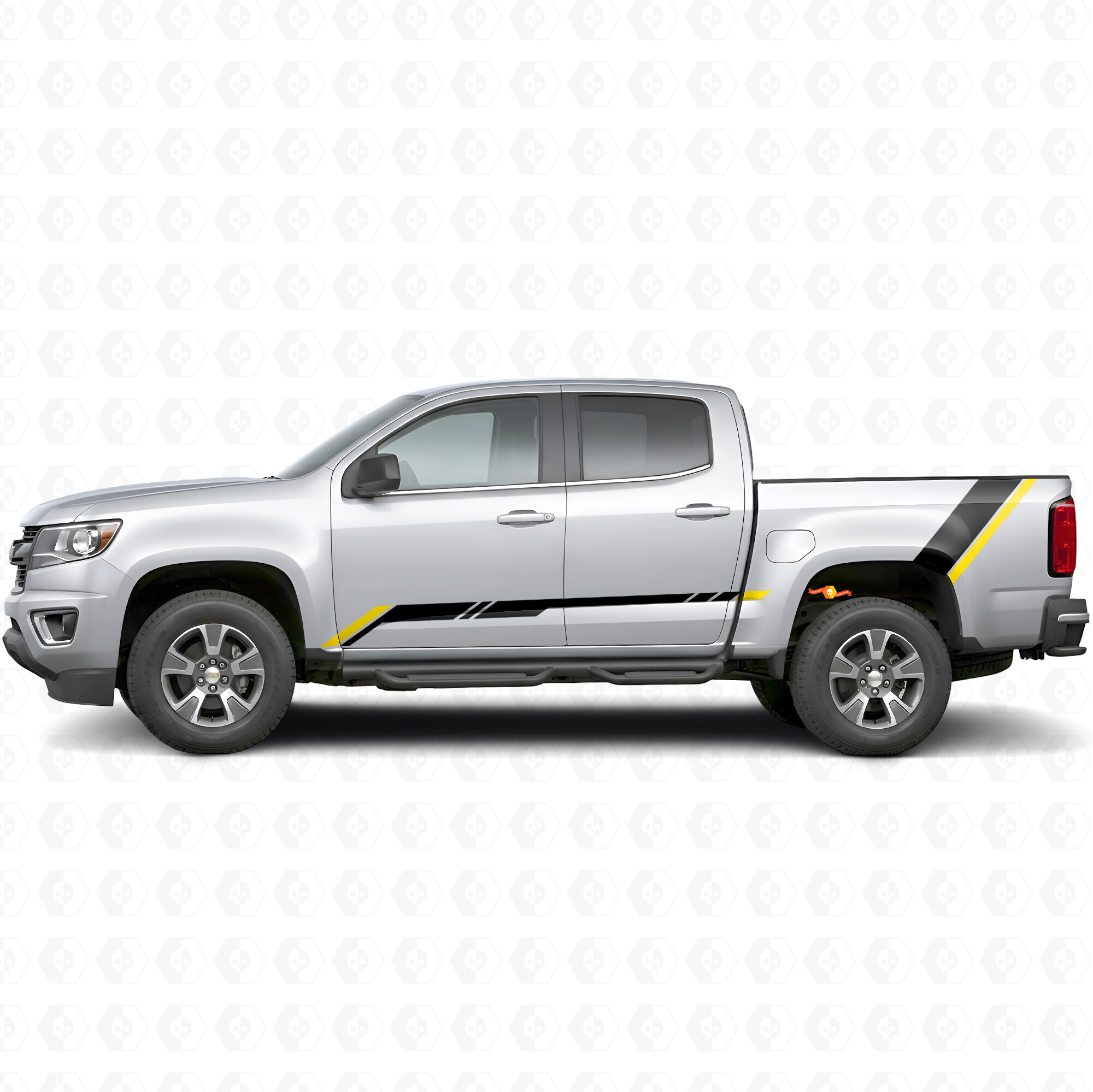Bandas de vinilo Rising Accent para puertas y laterales de cama para Chevrolet Colorado 2ª generación 2015-2022