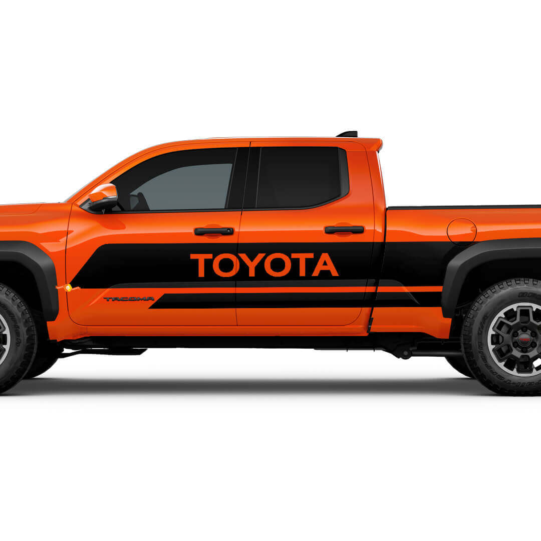Calcomanías de camiones de rayas laterales de puertas para Toyota Tacoma
