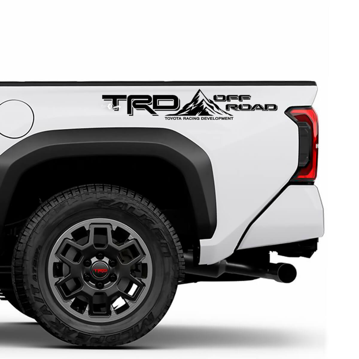 TRD Off Road Puertas laterales Caminos de carreras de carreras calcomanías de camiones para Toyota Tacoma 4th Gen
