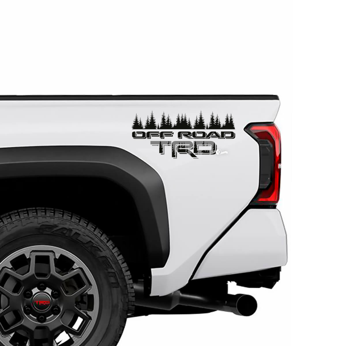 TRD Off Road Puertas laterales Camiones de camiones calcomanías de camiones para Toyota Tacoma 4th Gen
