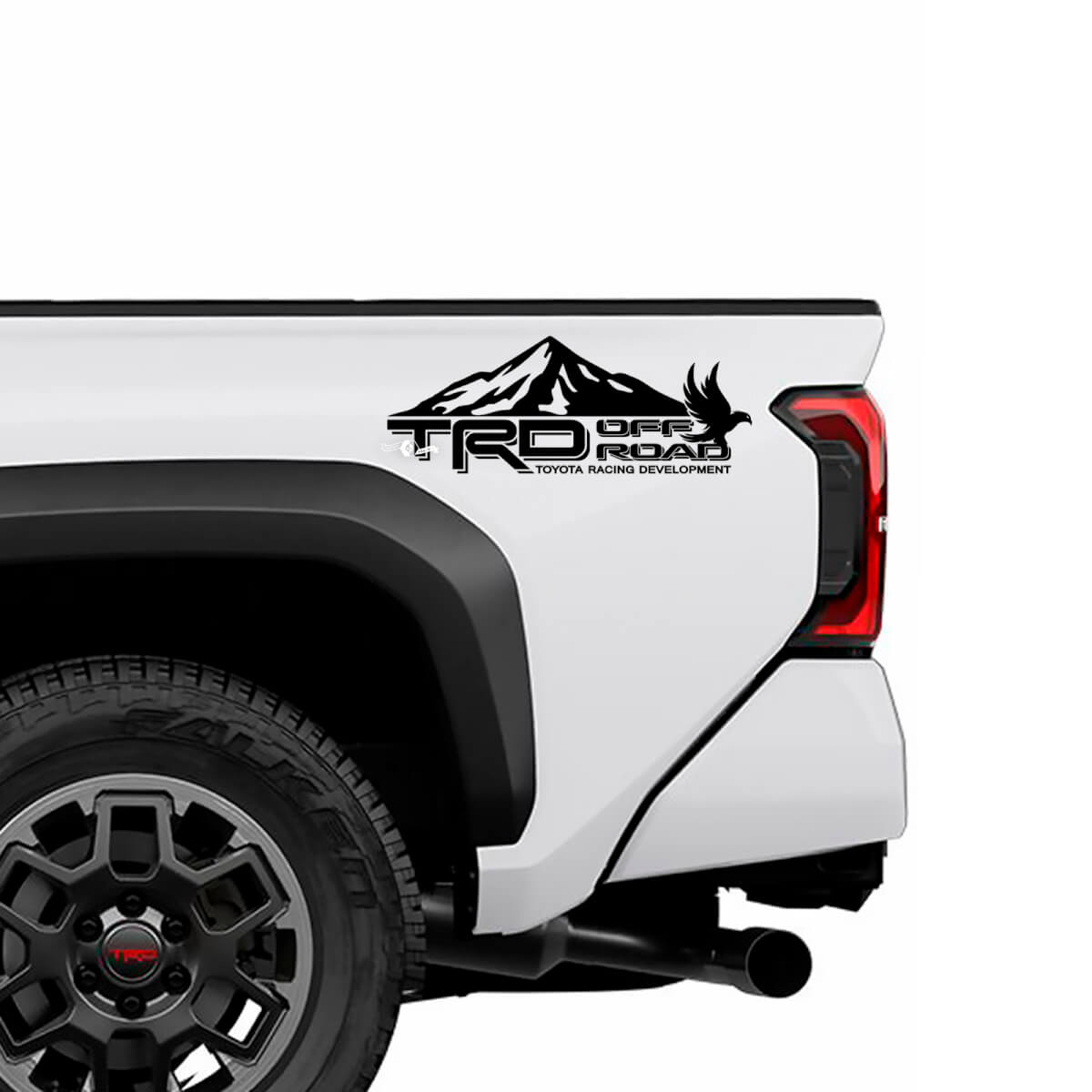 Puertas de pájaros de TRD fuera de la carretera Puertas laterales Camiones de noche calcomanías Pegatinas para Toyota Tacoma 4th Gen
