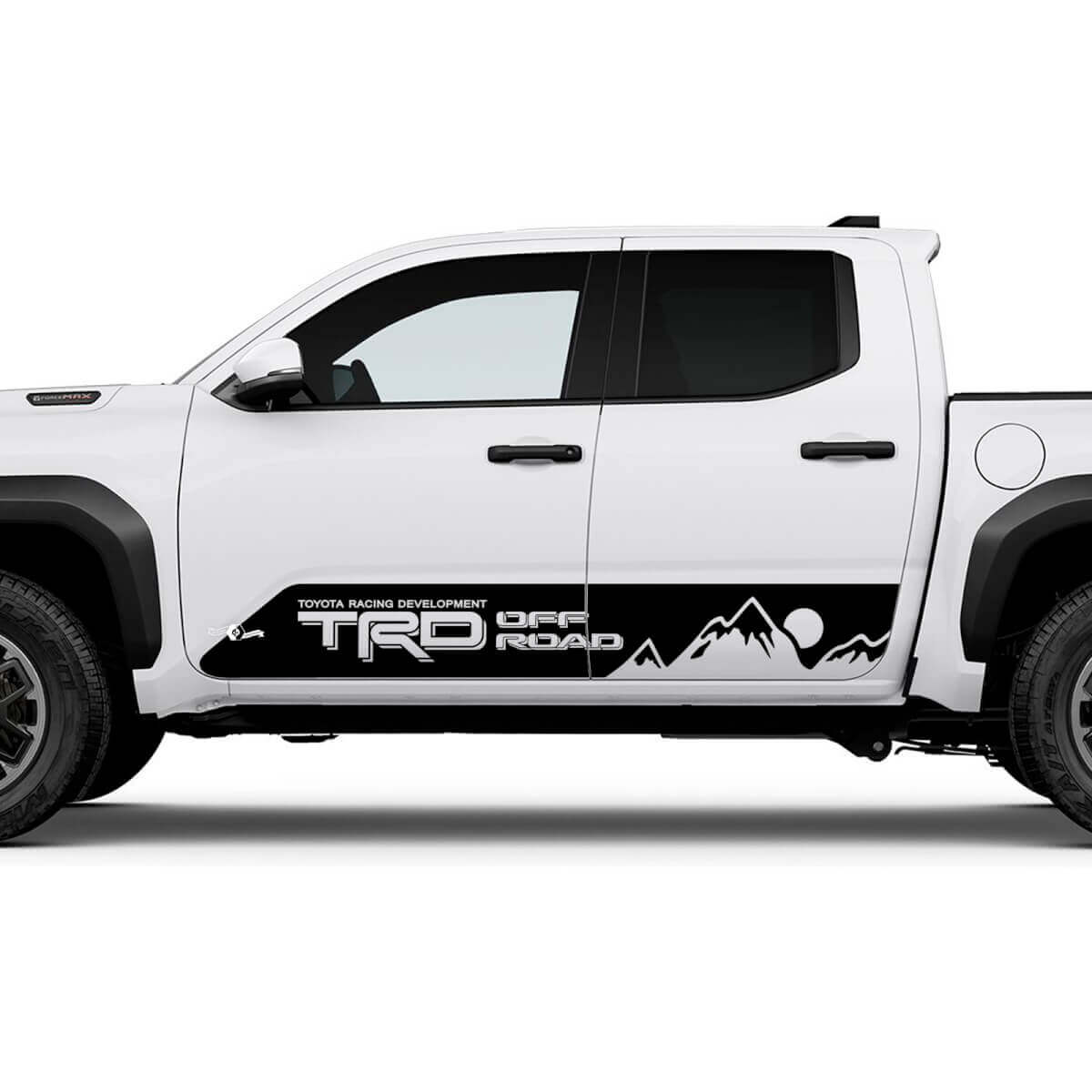 TRD Off Road Side Mountains Sun Rocker Panel Pande Peganadas para Toyota Tacoma
