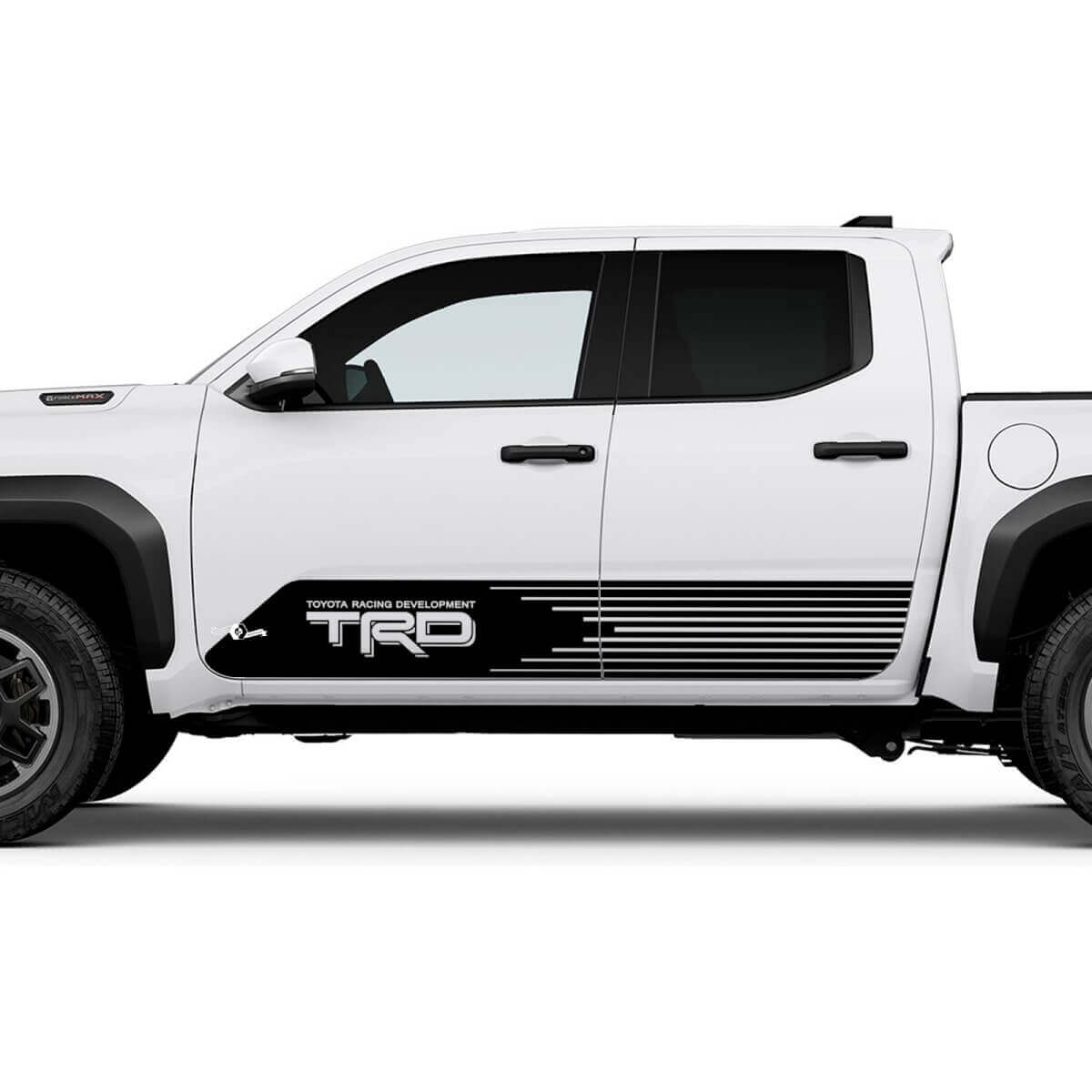 TRD Off Road Side Racing Stripes Rocker Panel Pande Peganadas para Toyota Tacoma

