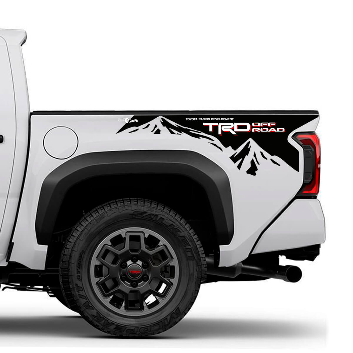 Calcomanías laterales TRD Off Road Mountains BedSide para Toyota Tundra
