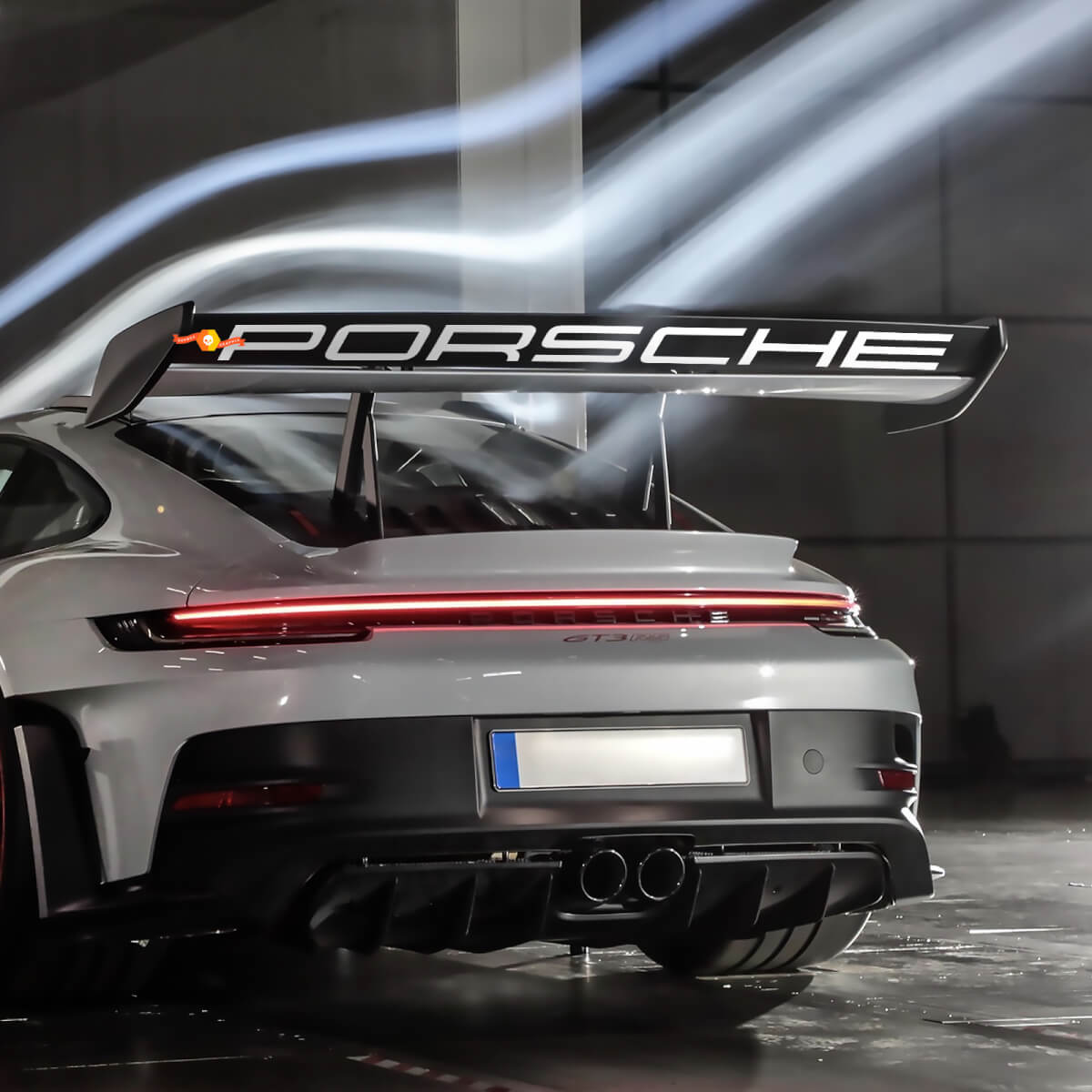 Sticulante de calcomanía de ala trasera de Weissach GT3 RS para Porsche GT3
