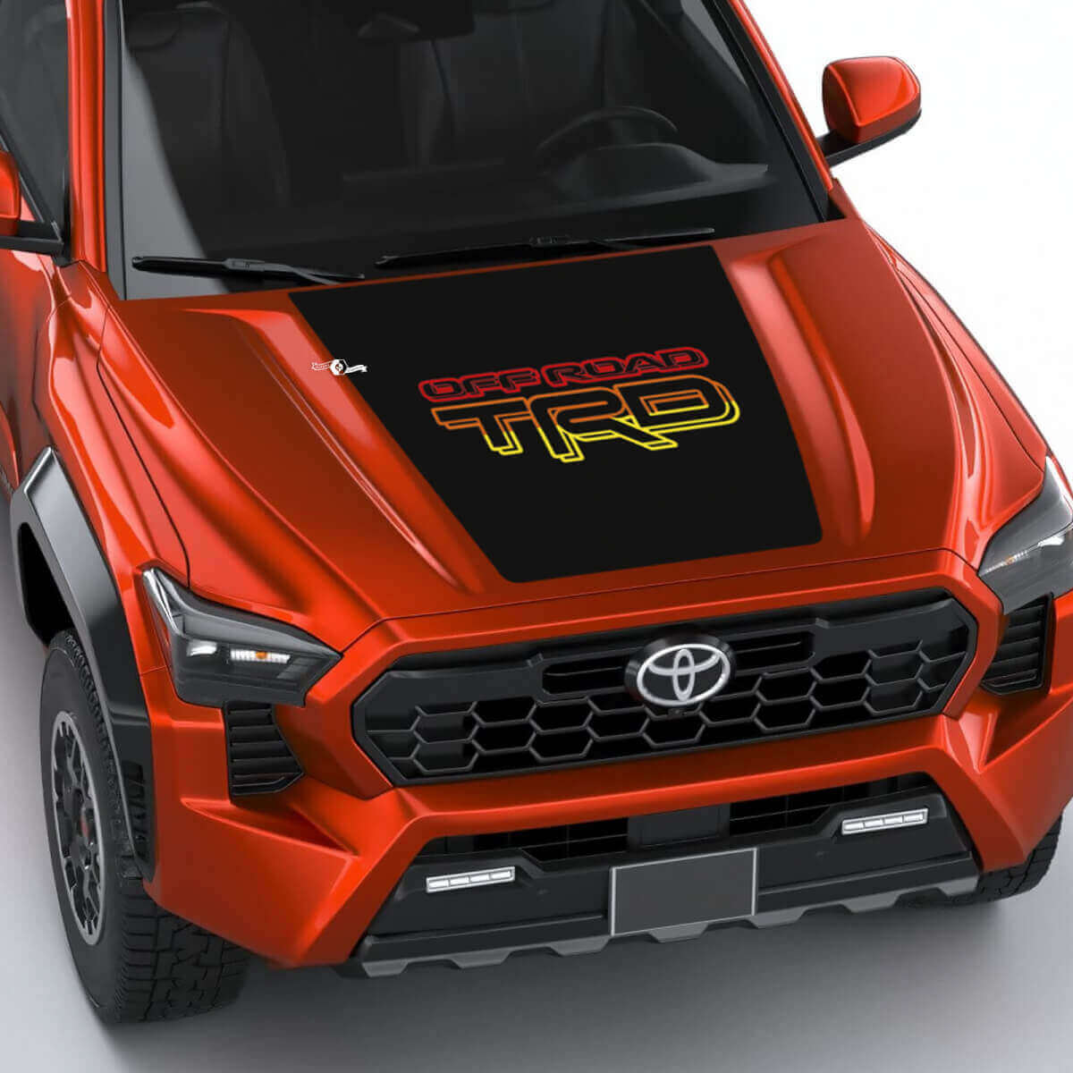 Pegatina de calcomanía de capucha de Sun Suns Heritage de TRD Mountain Vintage para Toyota Tacoma 4th Gen
