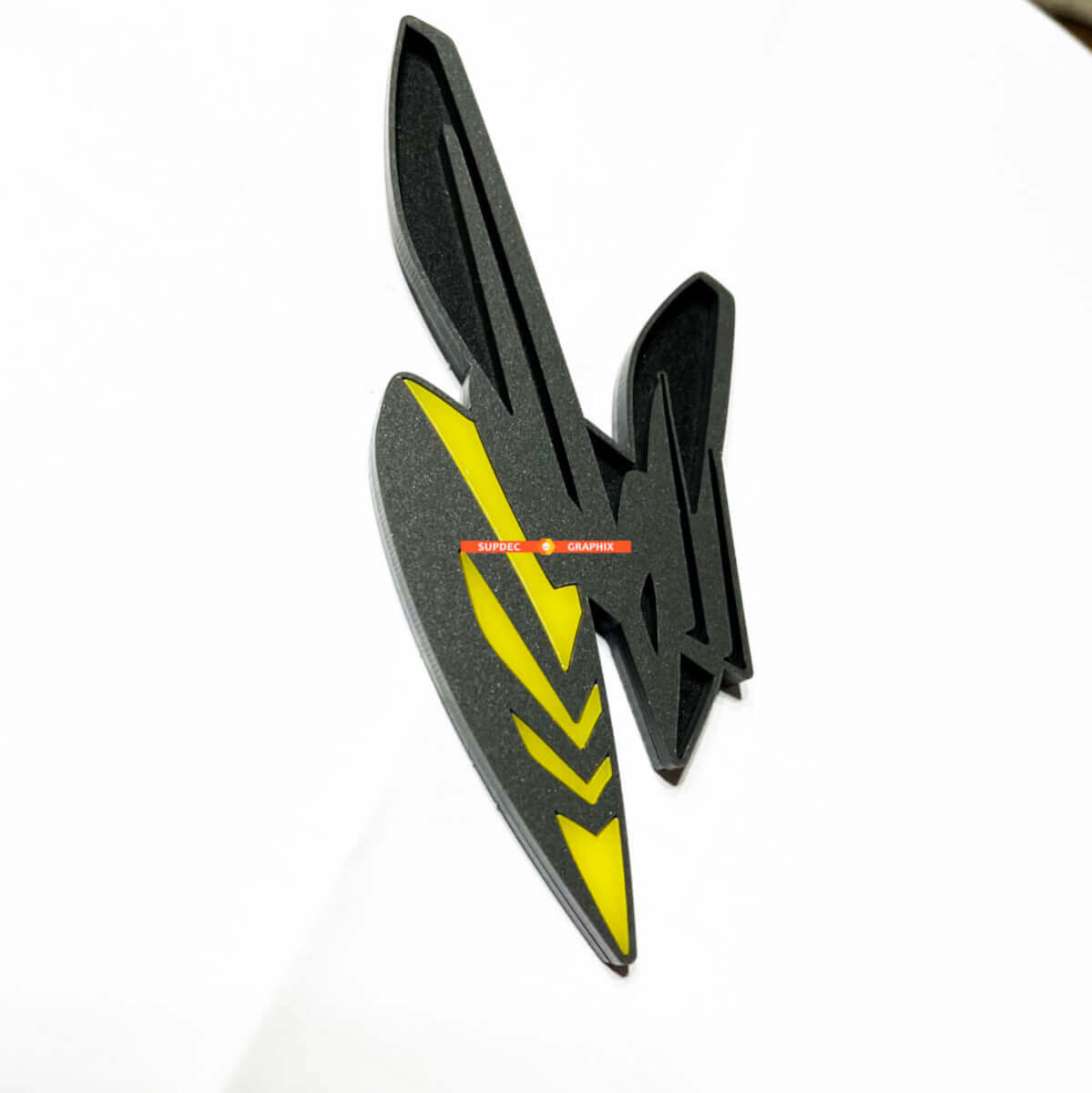 Insignias de guardabarros de Hornet Emblema de portón trasero Insignia 3D para Dodge Hornet
