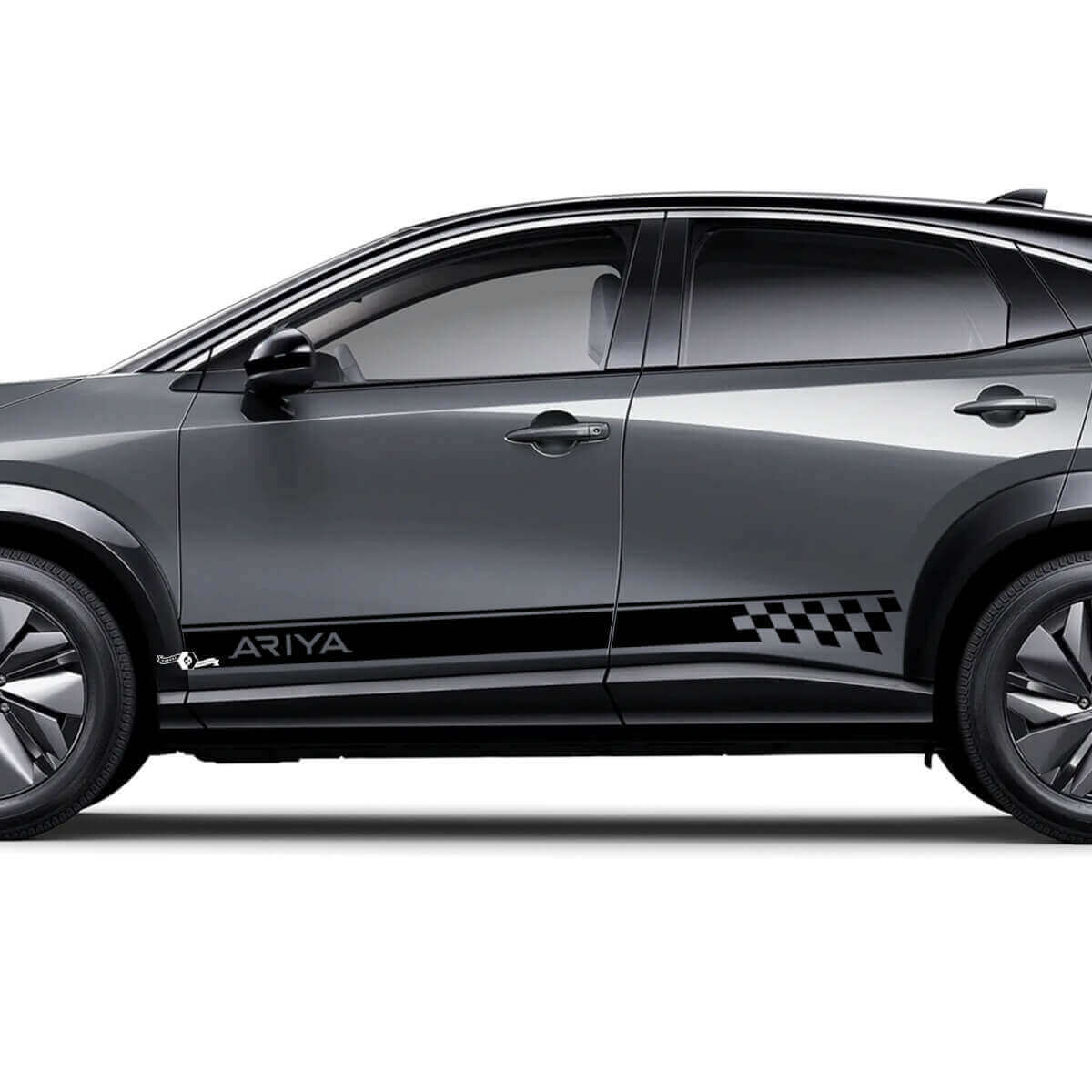 Kit de calcomanías gráficas a cuadros para los laterales para Nissan ARIYA
