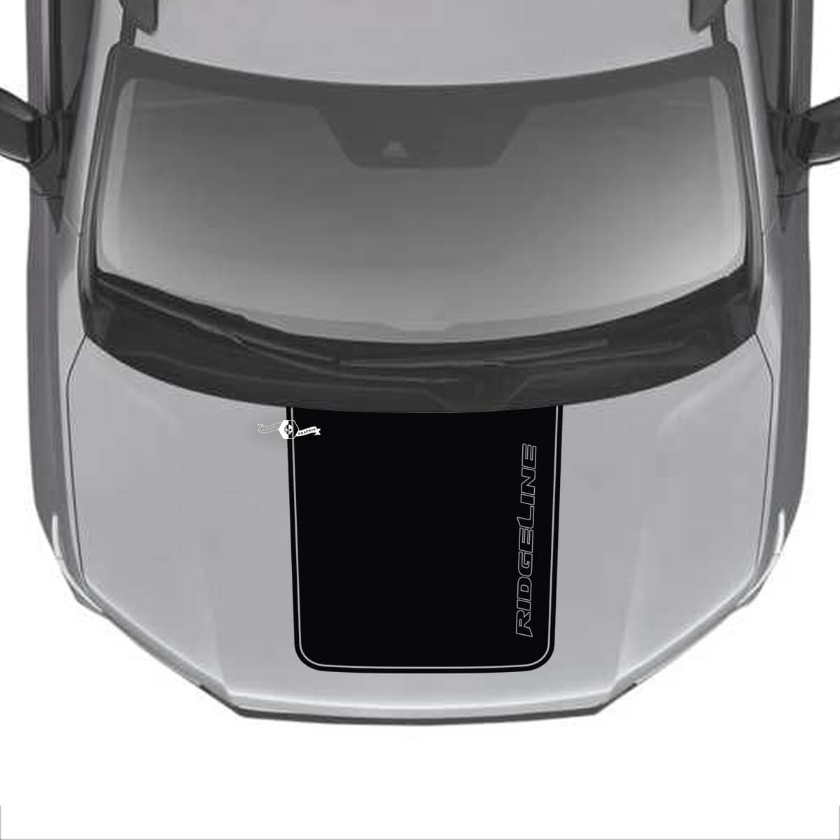 Calcomanías de vinilo para el centro del capó Sticker Graphics SupDec Design para Honda Ridgeline
