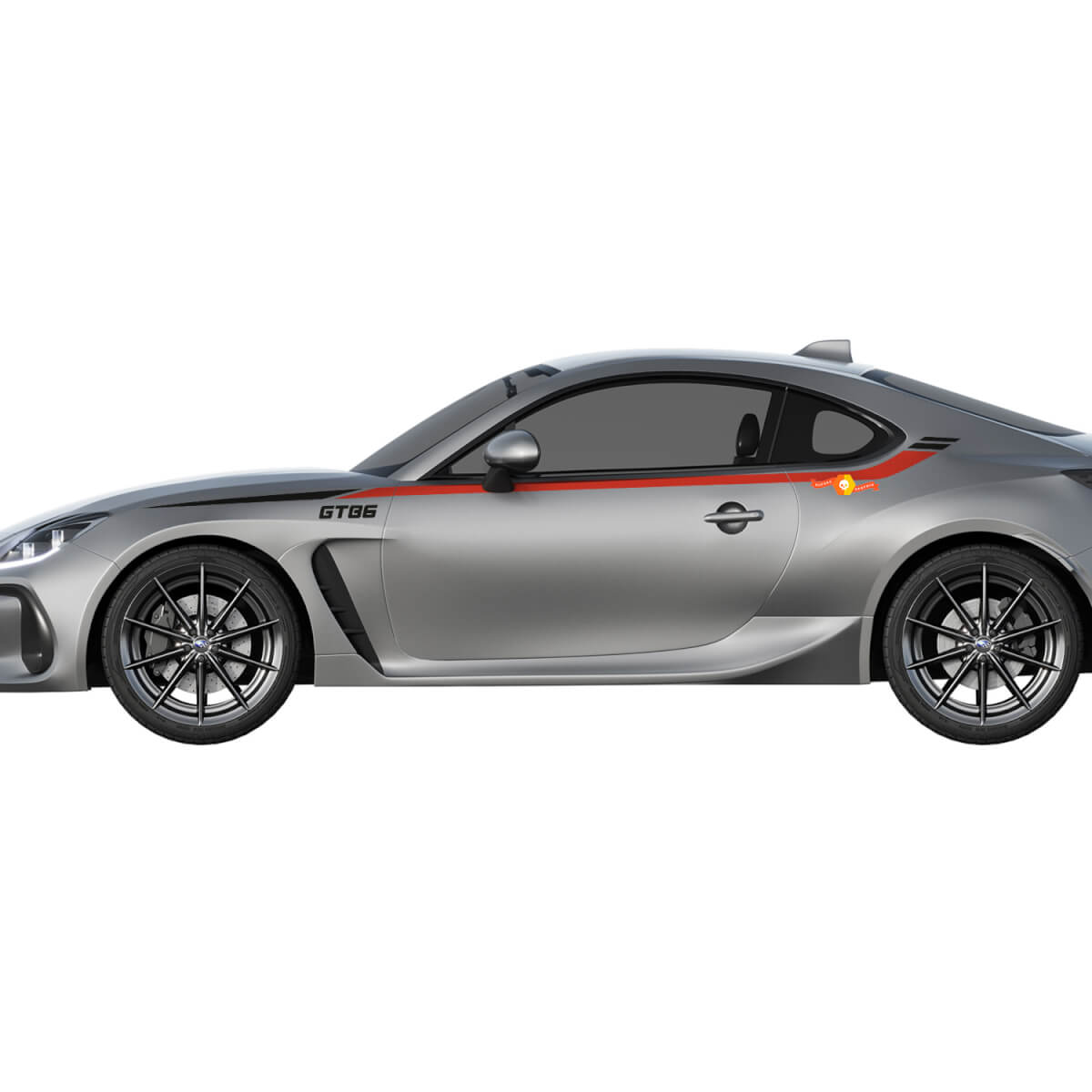 Par de calcomanías de vinilo con rayas de carreras para Toyota TRD GT86
