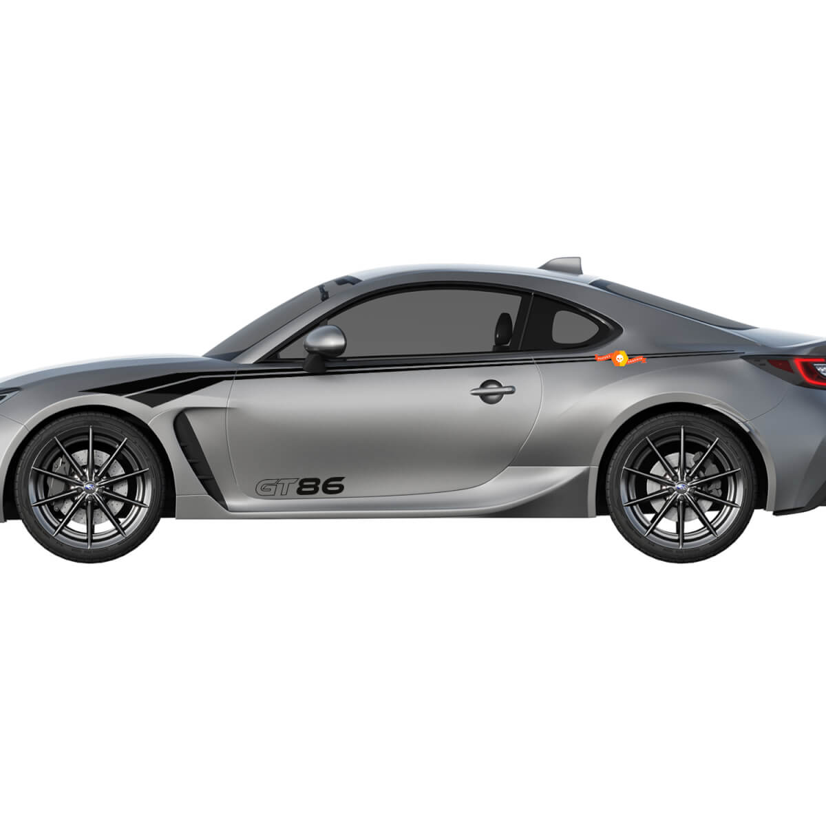 Par de rayas de acento de carreras, calcomanías de vinilo para Toyota TRD GT86
