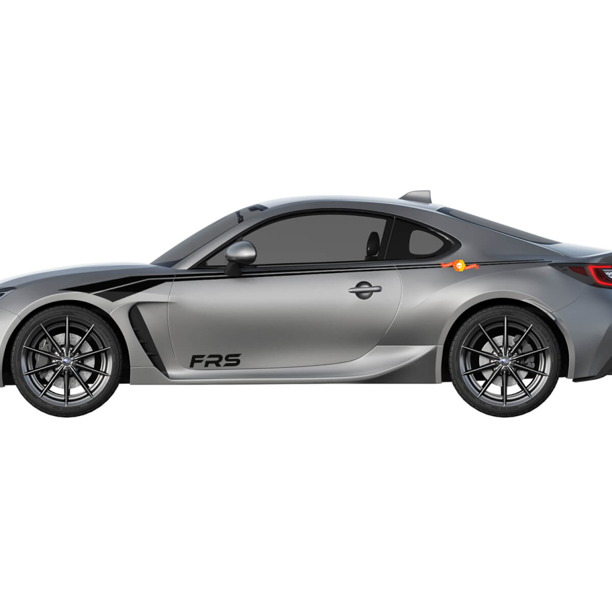 Par de calcomanías de vinilo con rayas de carreras para Toyota Scion Fr-S.
