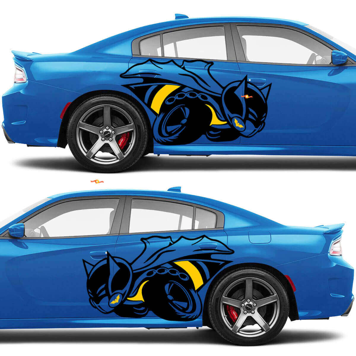 Kit de pegatinas laterales de vinilo BatBee para Dodge Charger o Challenger