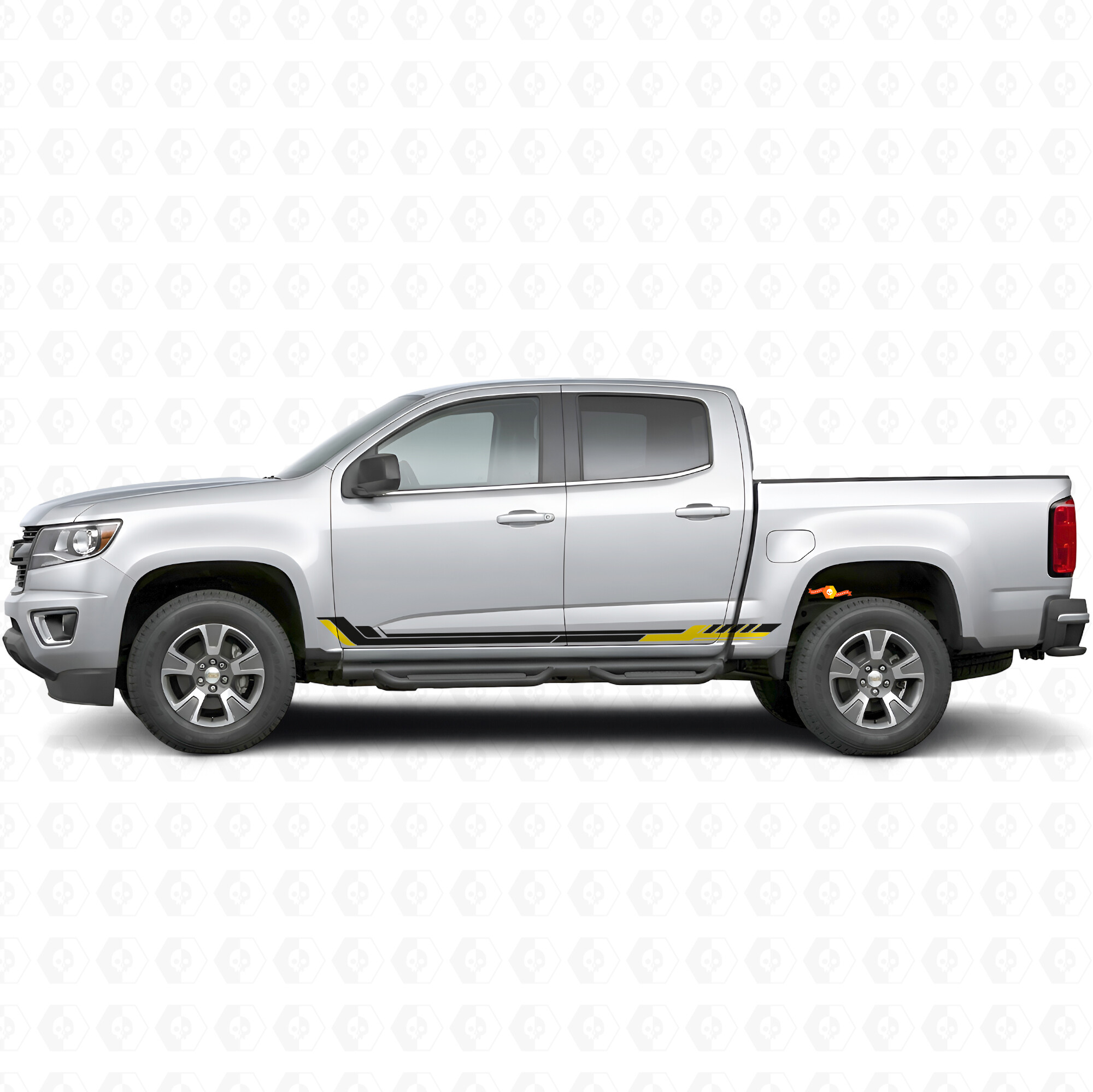 Tiras de Vinilo para Puertas y Paneles Laterales Racing Line para Chevrolet Colorado 2ª Generación 2015-2022