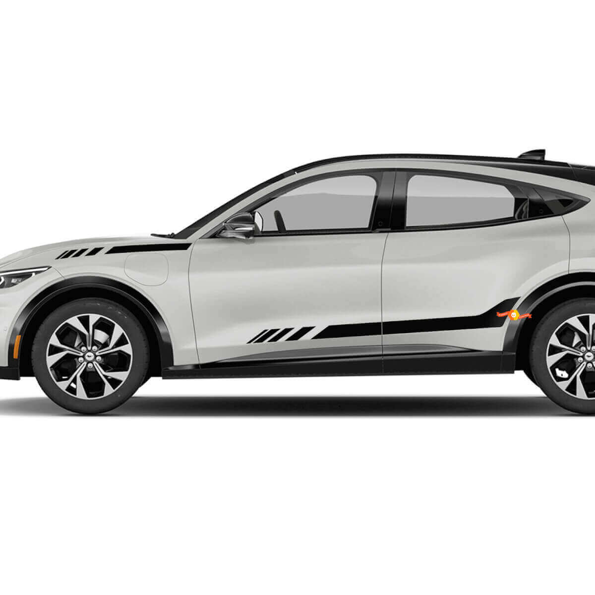 Calcomanías de vinilo para franjas de acento en la puerta lateral para Ford Mustang MACH-E
