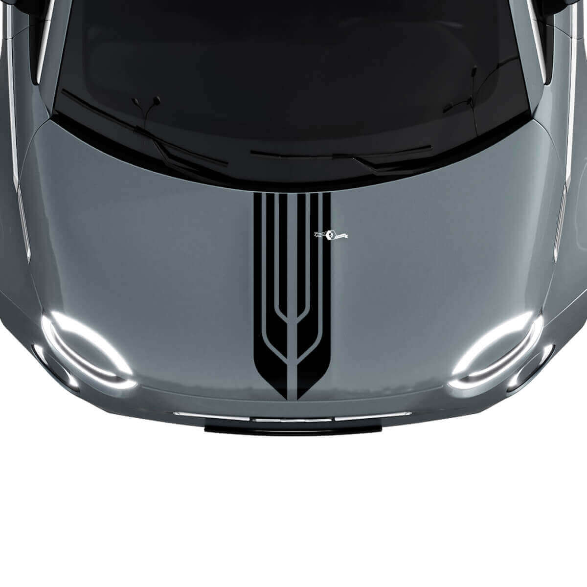 500 Calcomanías de Rayas Centrales Dobles para Capó para Fiat 500
