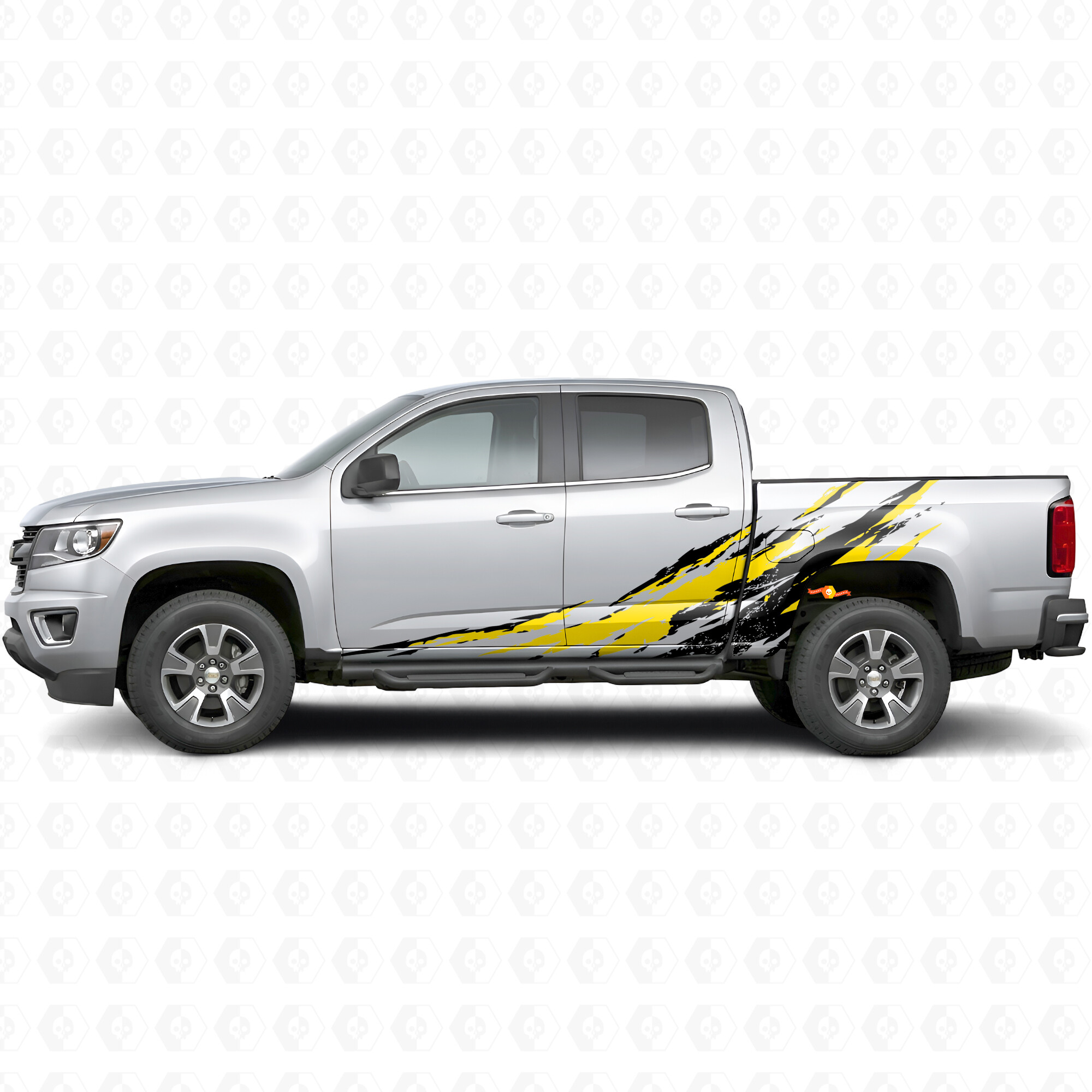 Tiras de vinilo desgastadas para puerta de salpicaduras y lateral de cama para Chevrolet Colorado 2ª Generación 2015-2022