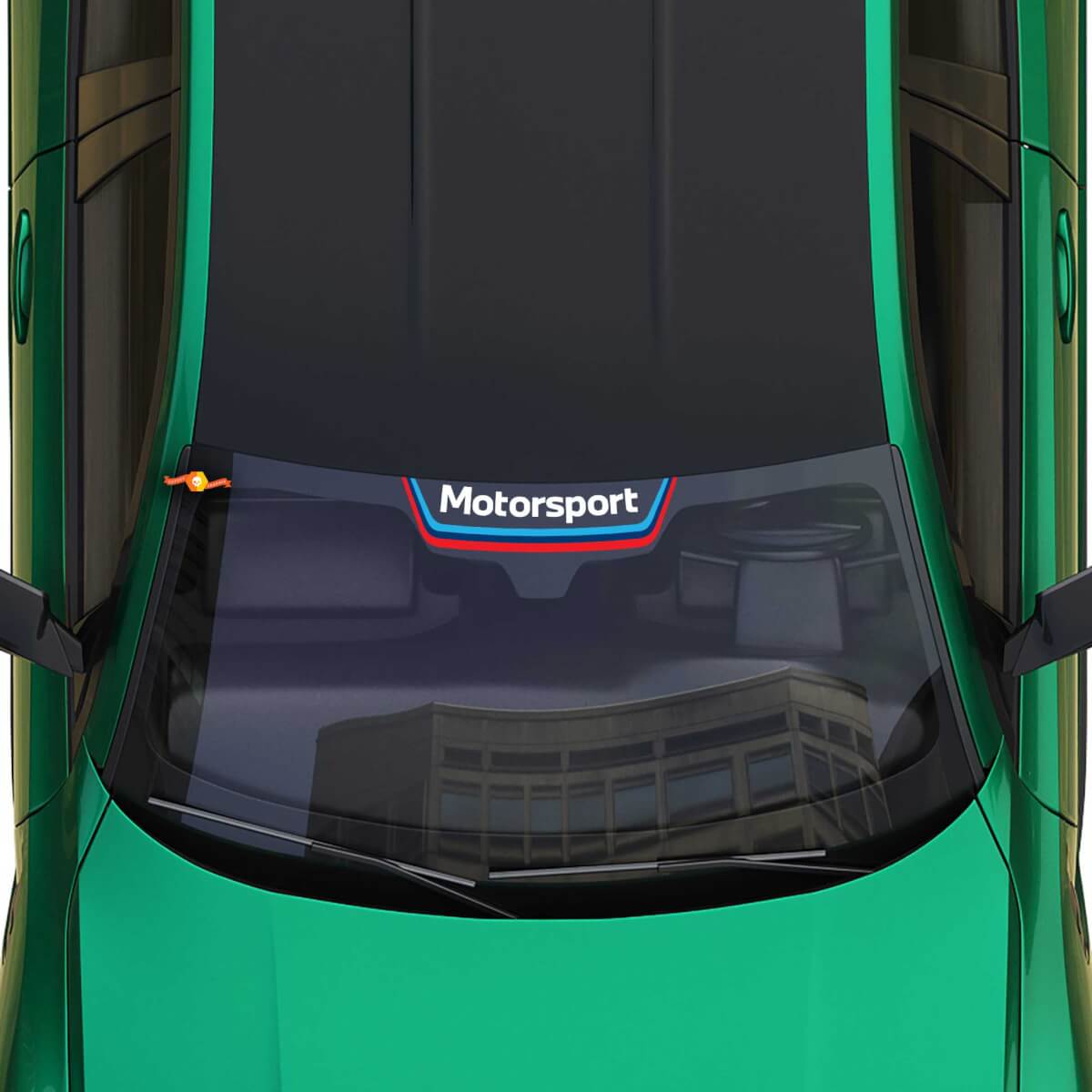 Calcomanía de rayas Motorsport M para parabrisas, compatible con la serie G de BMW
