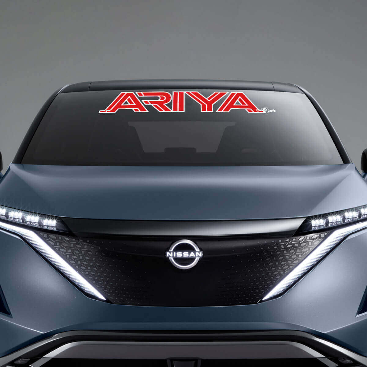 Calcomanía de gráficos con letras de marca para parabrisas 2 para Nissan ARIYA