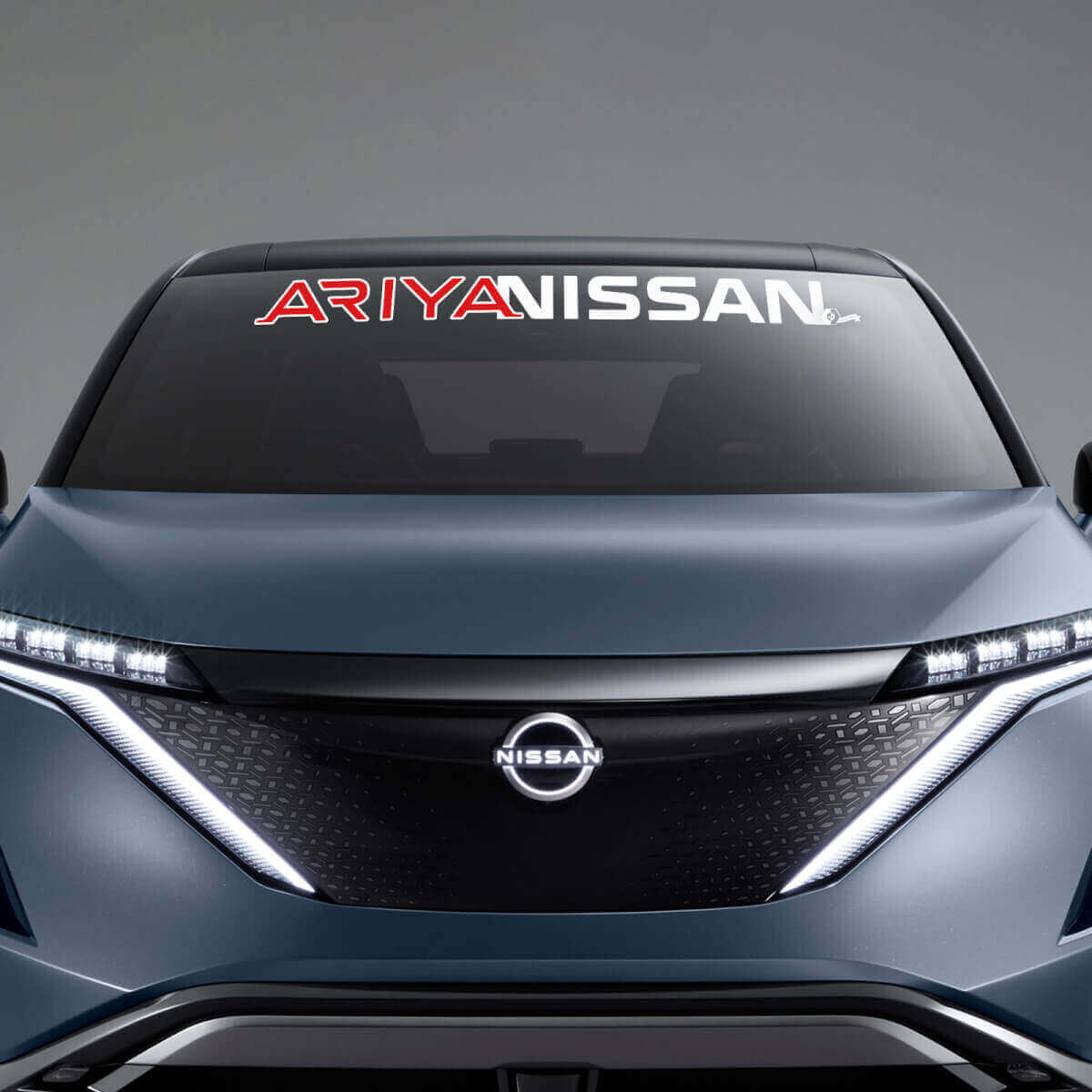 Calcomanía de letras de marca para parabrisas 3 para Nissan ARIYA