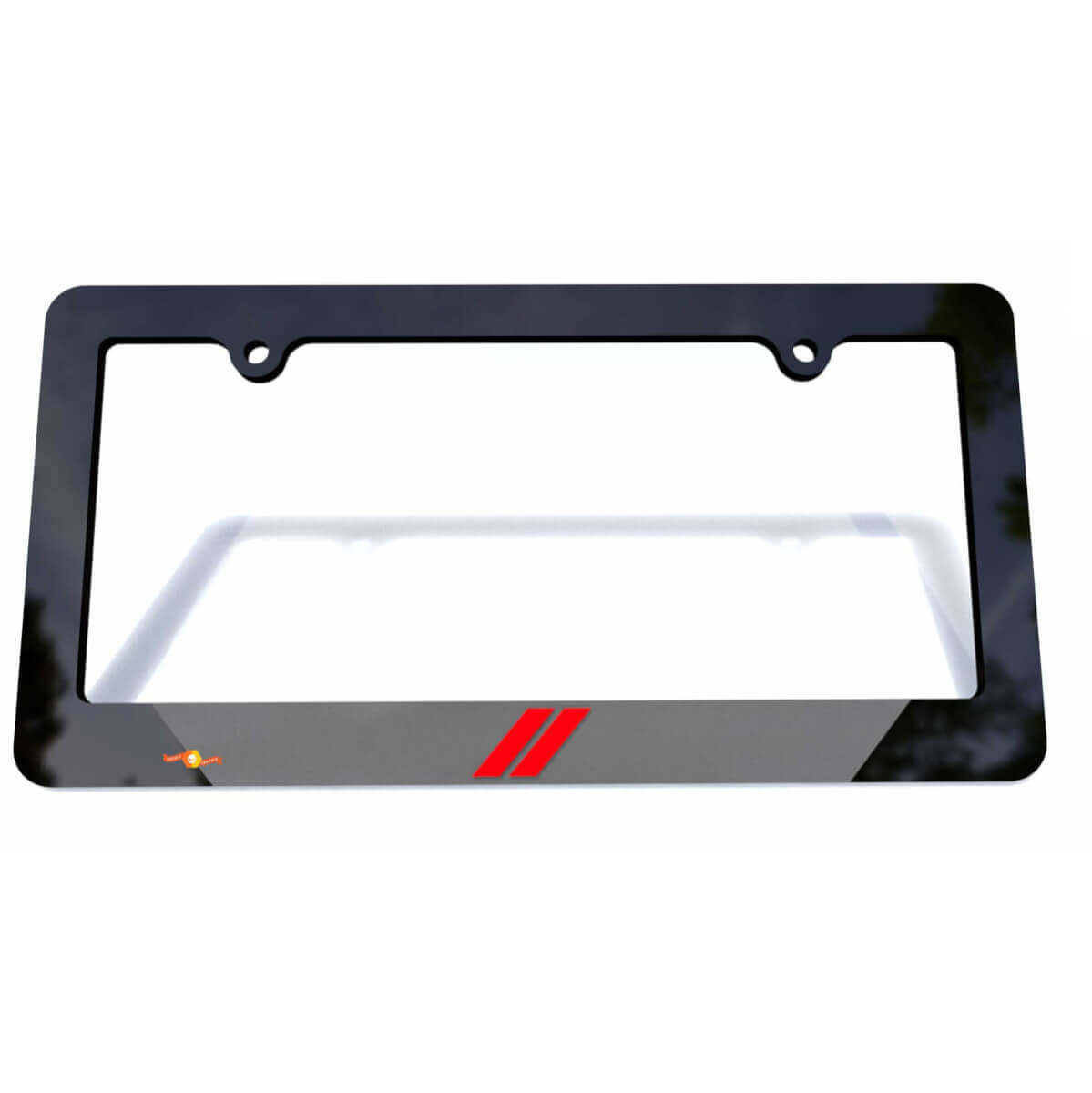 Cubierta de placa de matrícula de vehículo con franjas de hash para decoración de vehículos Dodge
