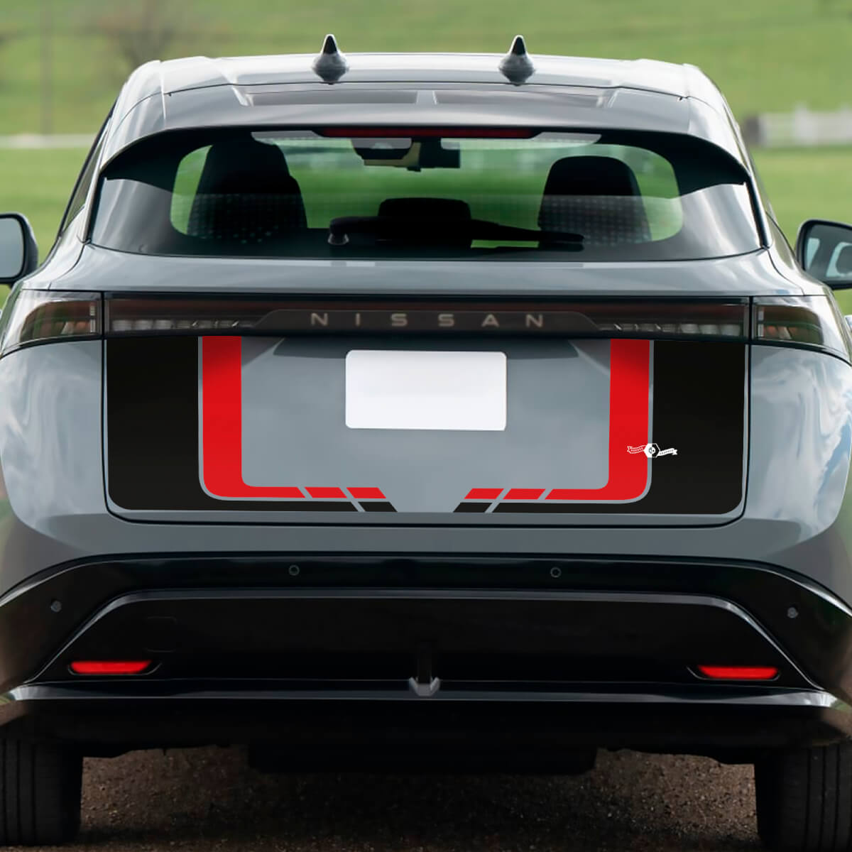 Gráficos de carreras para maletero de doble color trasero para Nissan ARIYA
