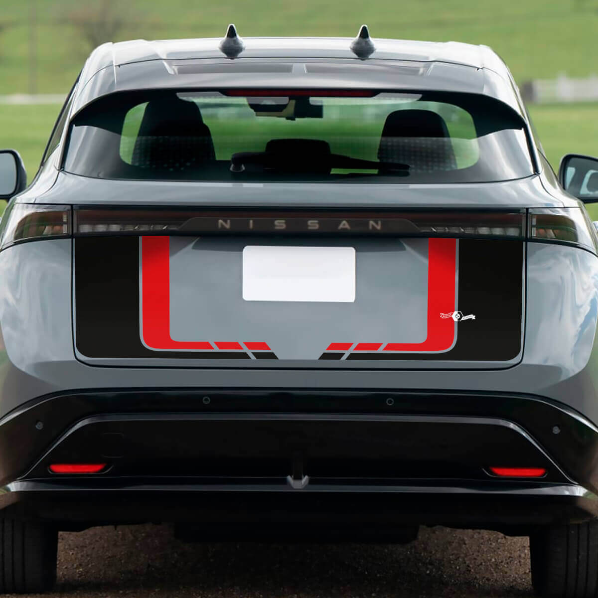 Gráficos de carreras para maletero de doble color trasero para Nissan ARIYA
