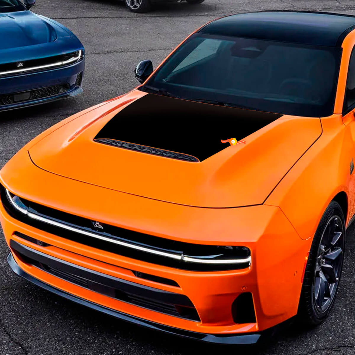 Gráficos de vinilo para envolver el capó Sixpack para Dodge Charger Daytona
