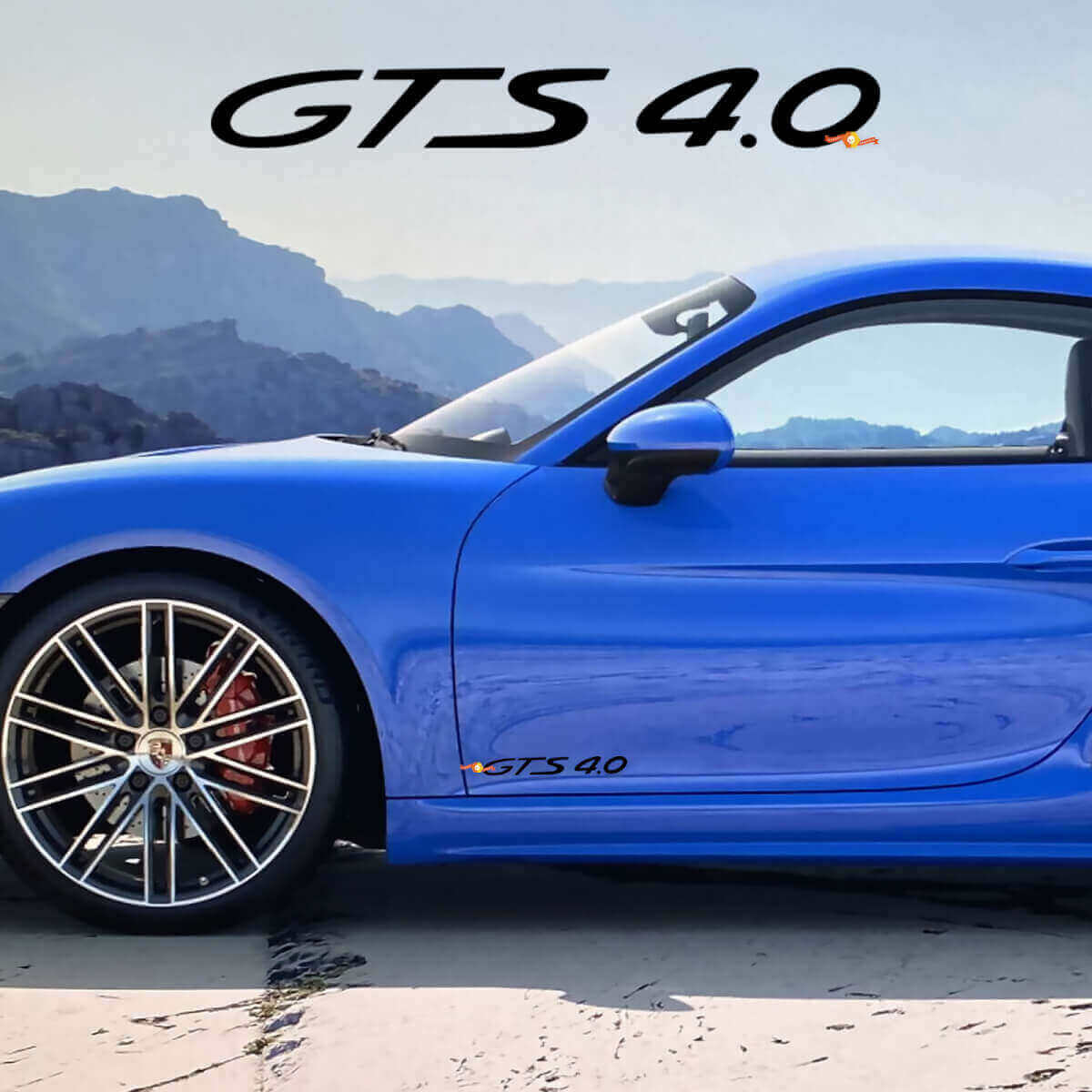 Kit de Vinilo para Puerta Lateral GTS 4.0 para Porsche 718 Cayman