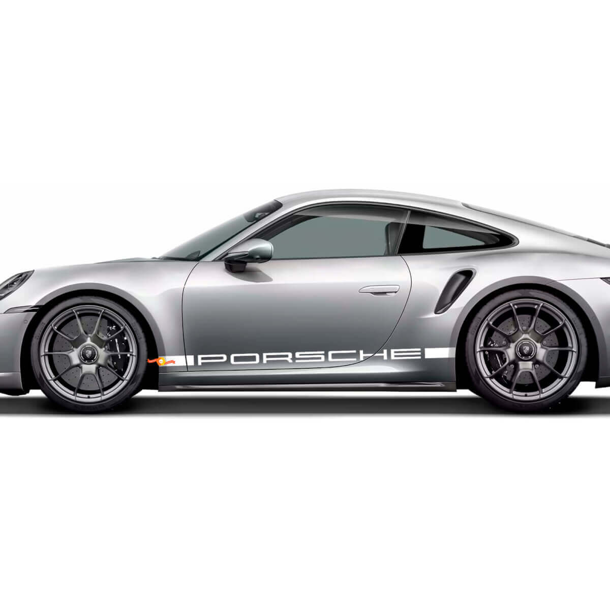 Kit de rayas laterales para Porsche, calcomanía gráfica adhesiva para Porsche 911 Turbo S 992.2.
