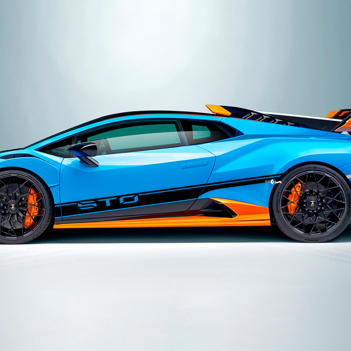 Rayas laterales de vinilo STO Calcomanía Gráfica para Lamborghini STO
