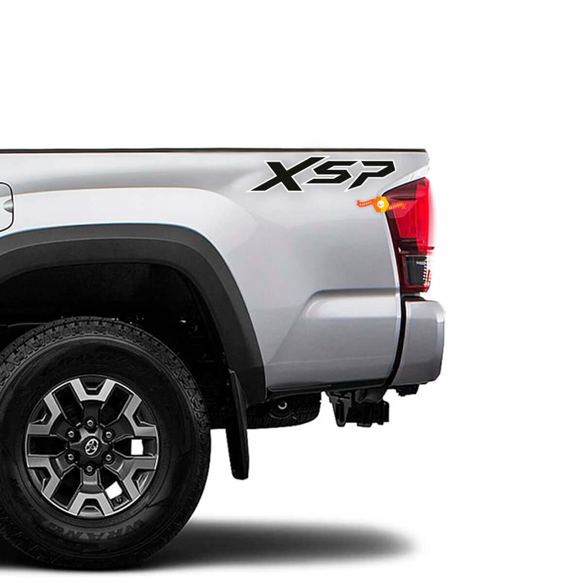 Par de calcomanías de vinilo lateral XSP para camioneta Toyota Tacoma
