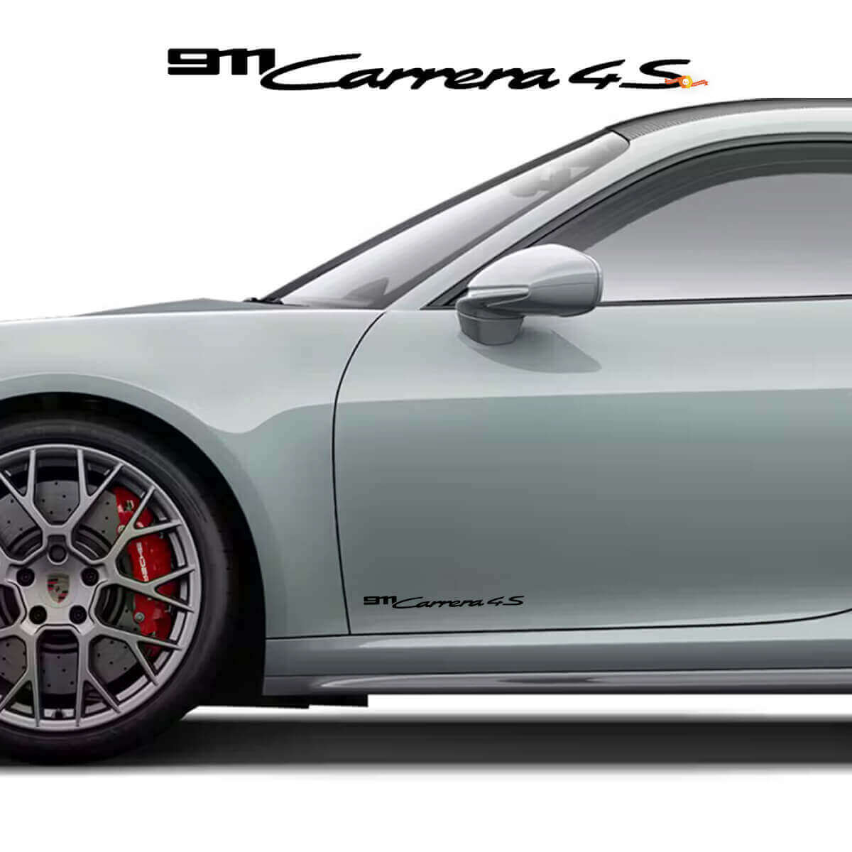 Juego de calcomanías de vinilo para la puerta lateral 911 Carrera 4S para Porsche 911