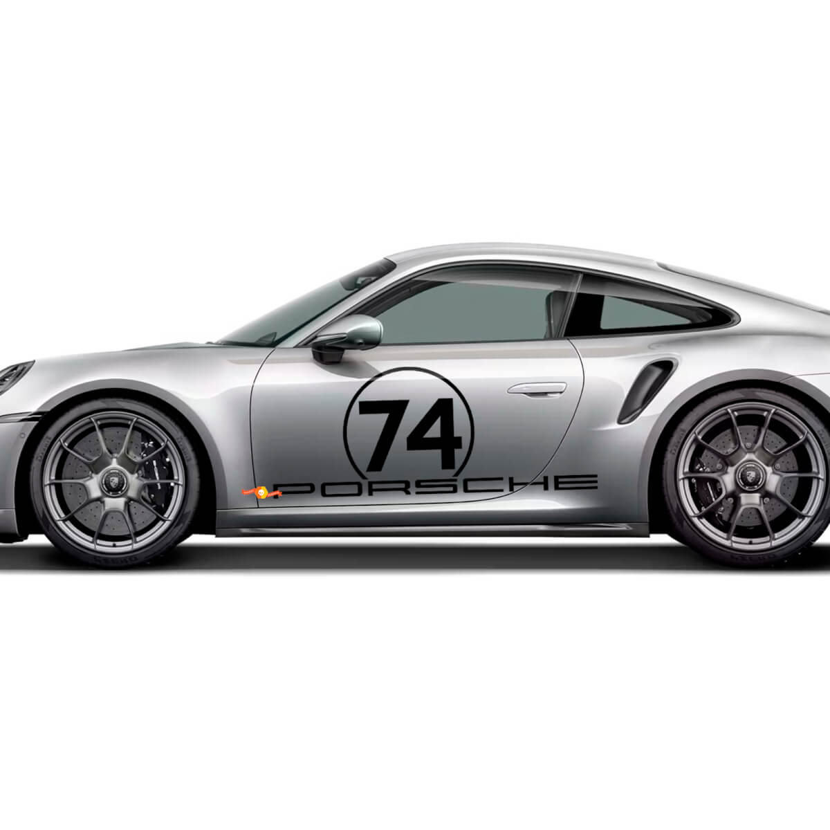 Kit de rayas laterales PORSCHE 50 años Calcomanía gráfica para Porsche 911 Turbo S 992.2
