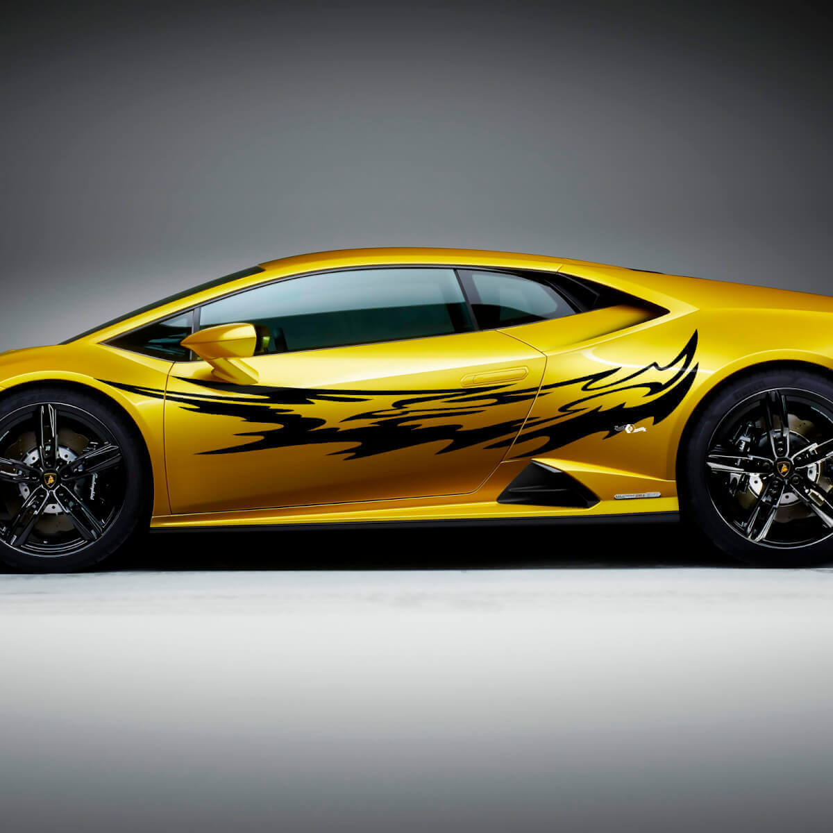 Gráficos de Vinilo de Calcomanía Lateral Tribal de Relámpago para Lamborghini Huracan Evo