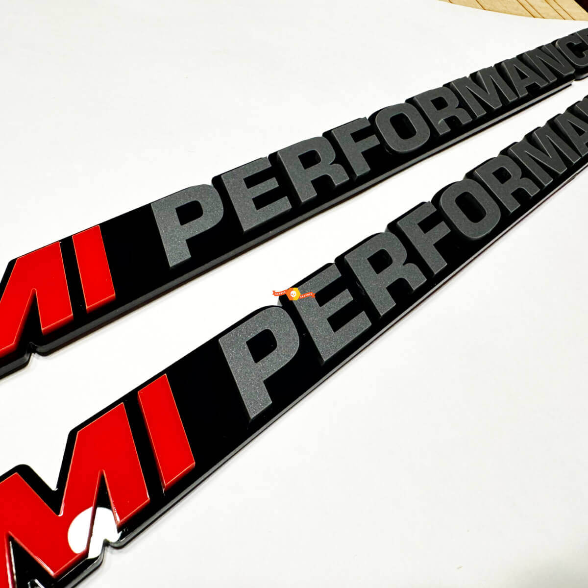 Texto personalizado RENDIMIENTO emblema de capó insignia 3D para camioneta Dodge Ram 1500 5.7L V8 Hemi