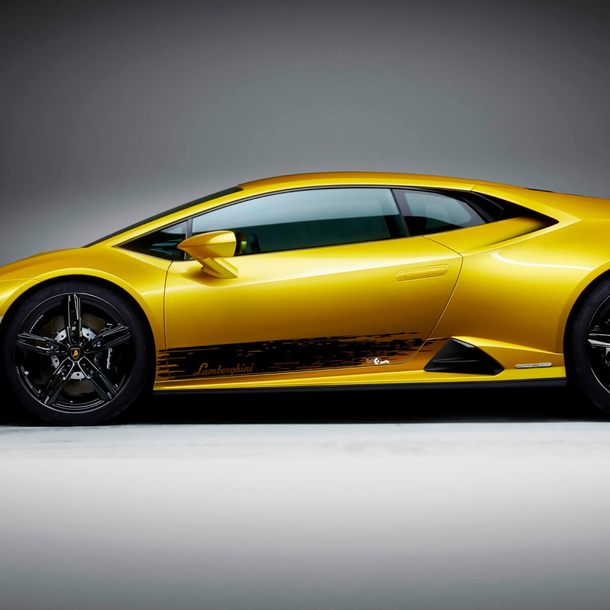 Kit de adhesivos vinílicos de rayas laterales desgastadas para Lamborghini Huracan Evo