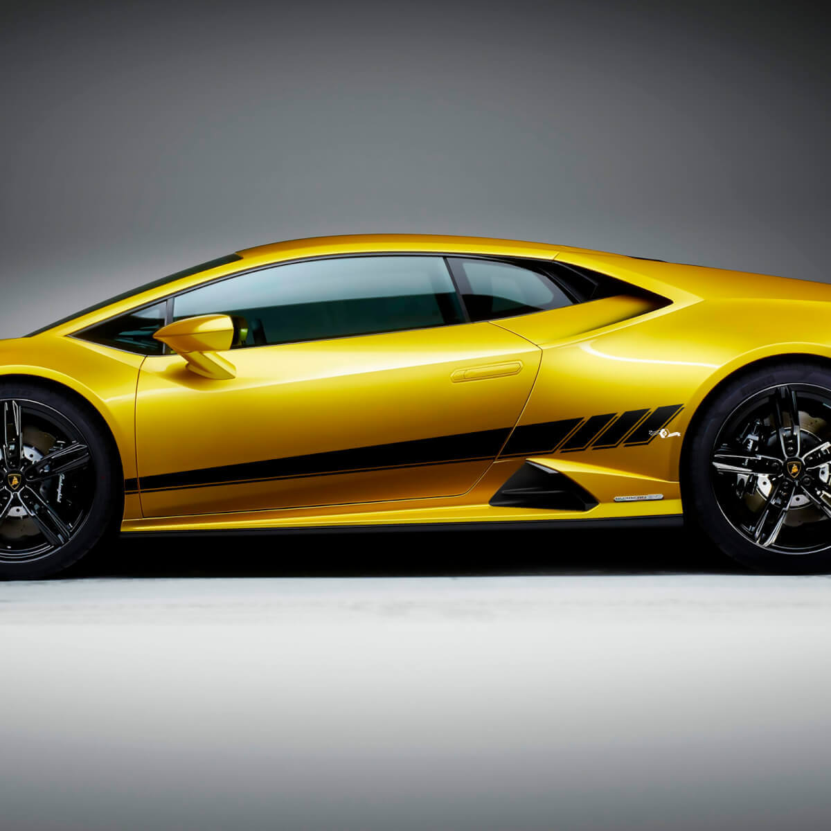Calcomanías de vinilo de carreras de rayas laterales para Lamborghini Huracan Evo 3
